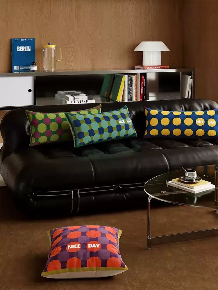 Nice Day Dot Lumbar Pillow