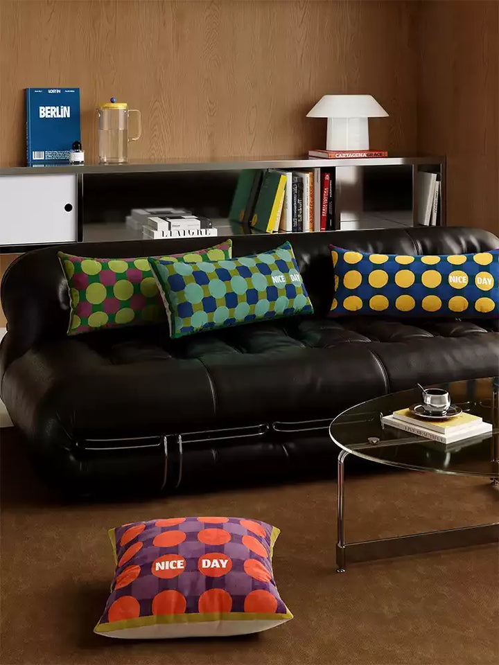 Nice Day Dot Lumbar Pillow