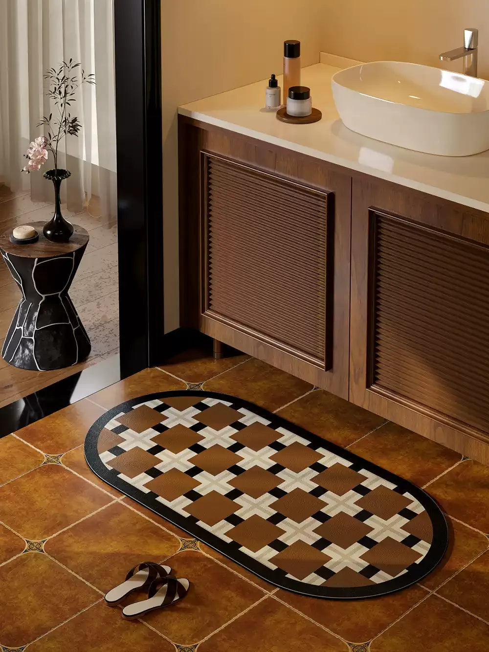 English Style Bathroom Mat