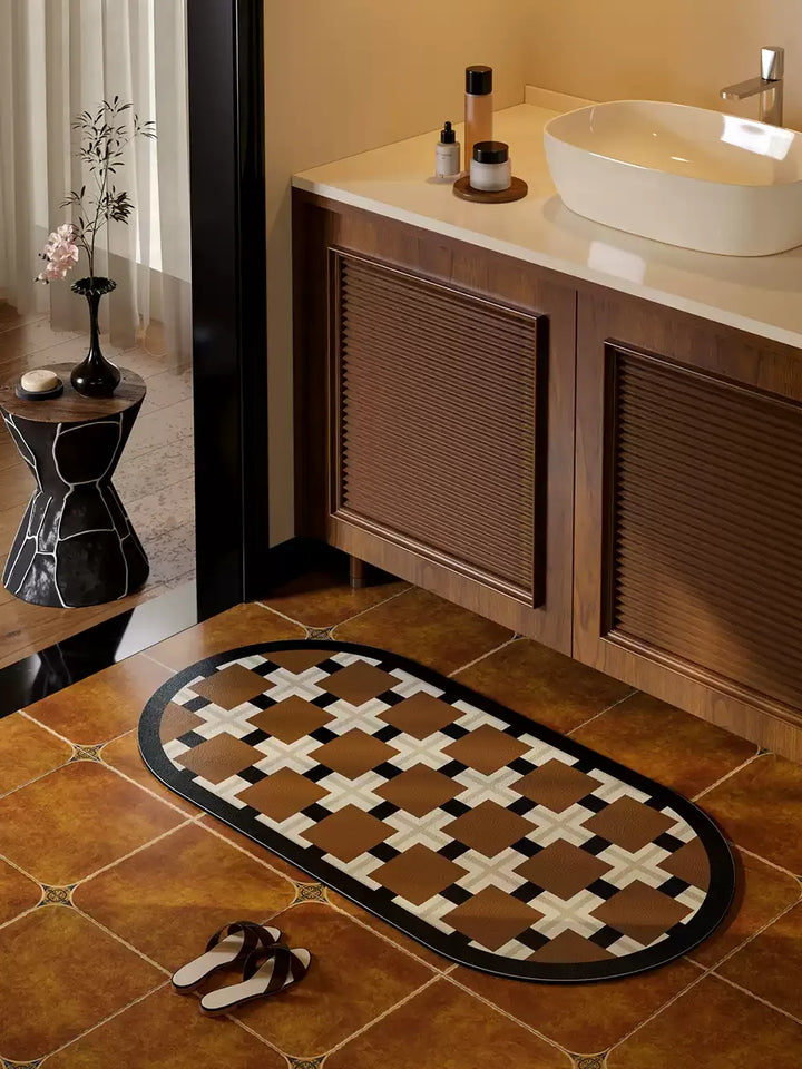 English Style Bathroom Mat