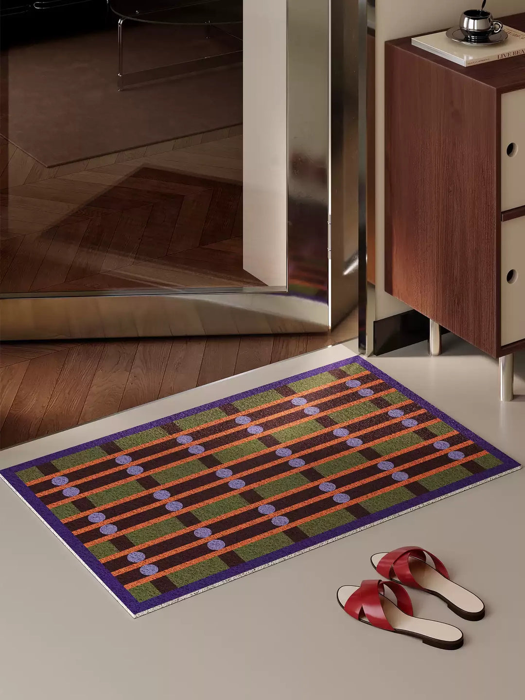 Retro Weave Pattern Door Mat