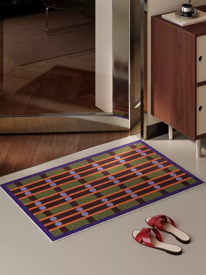 Retro Weave Pattern Door Mat