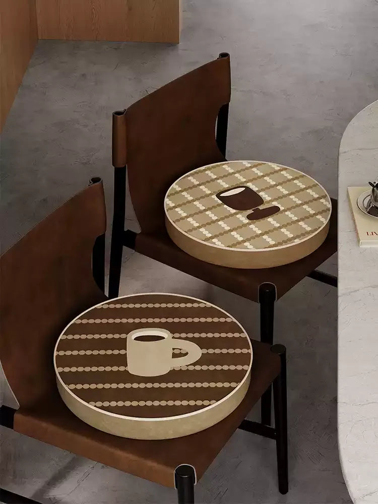 Brown Cartoon Seat Cushion