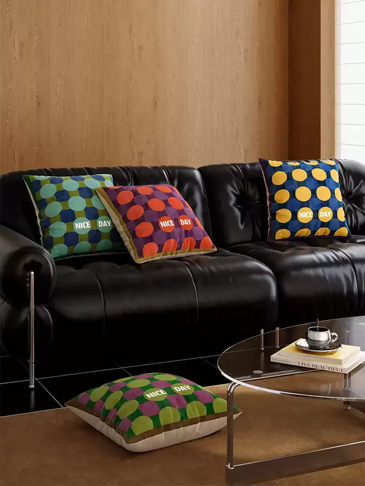 Nice Day Dot Pillows