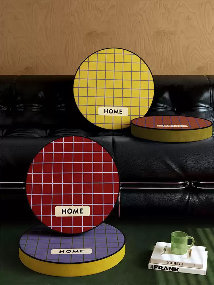 Home Plaid Seat Cushion