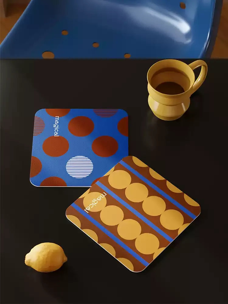 Fantasy Polka Dot Coasters
