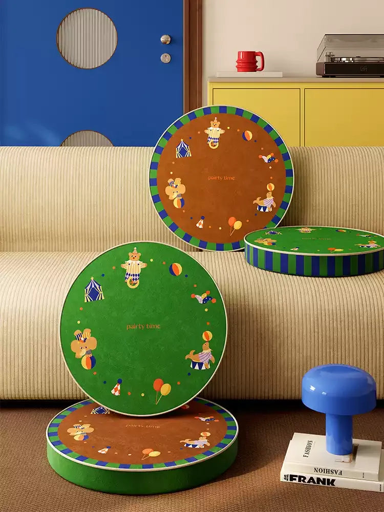 Party Circus Animals Seat Cushion
