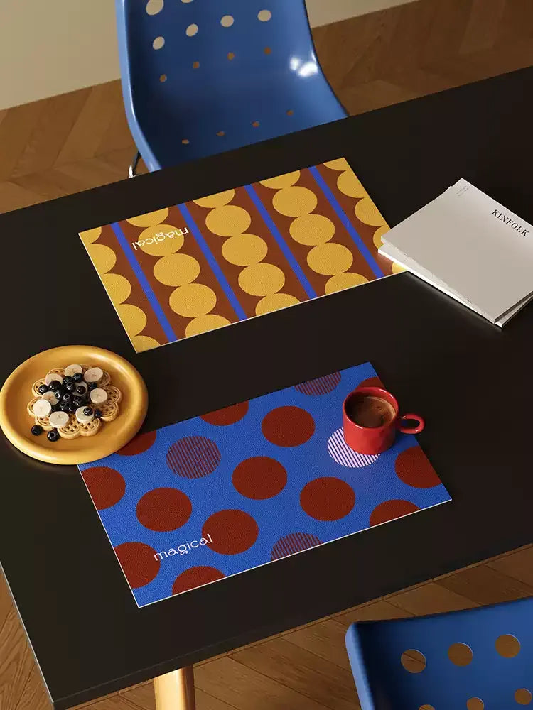 Fantasy Polka Dot Placemats Set