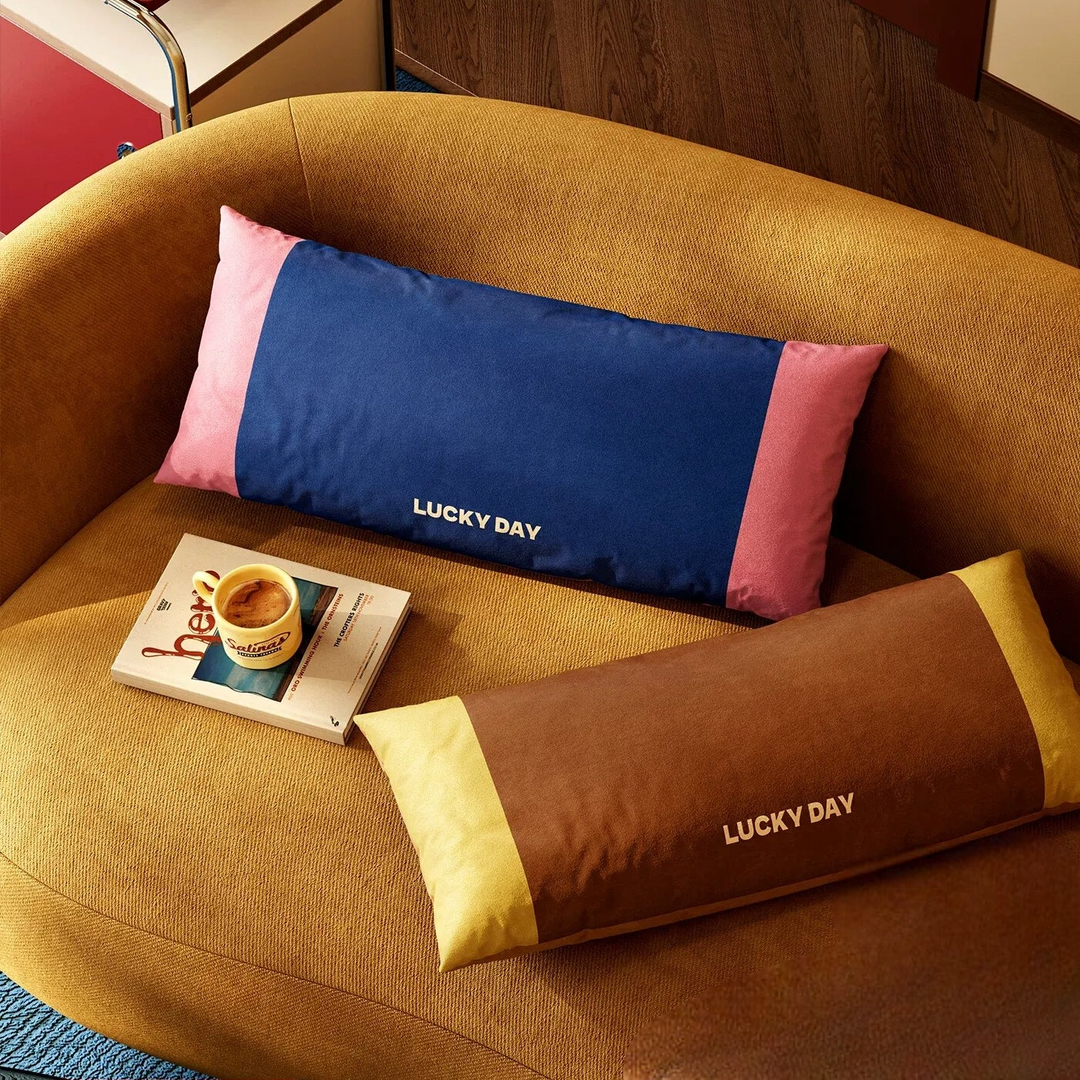 Lucky Day Colorblock Lumbar Pillow