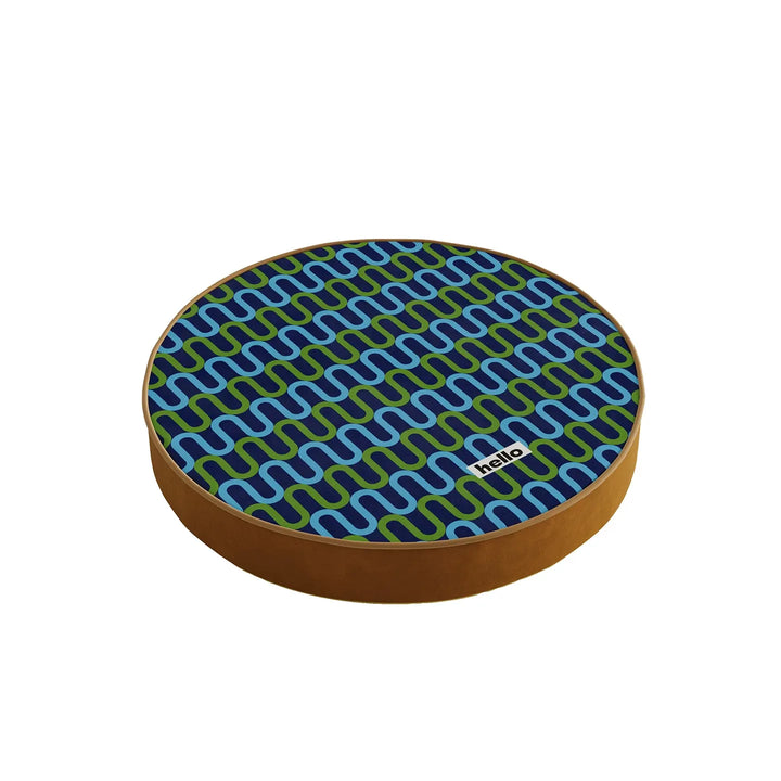 Wavy Hello Lined Seat Cushion