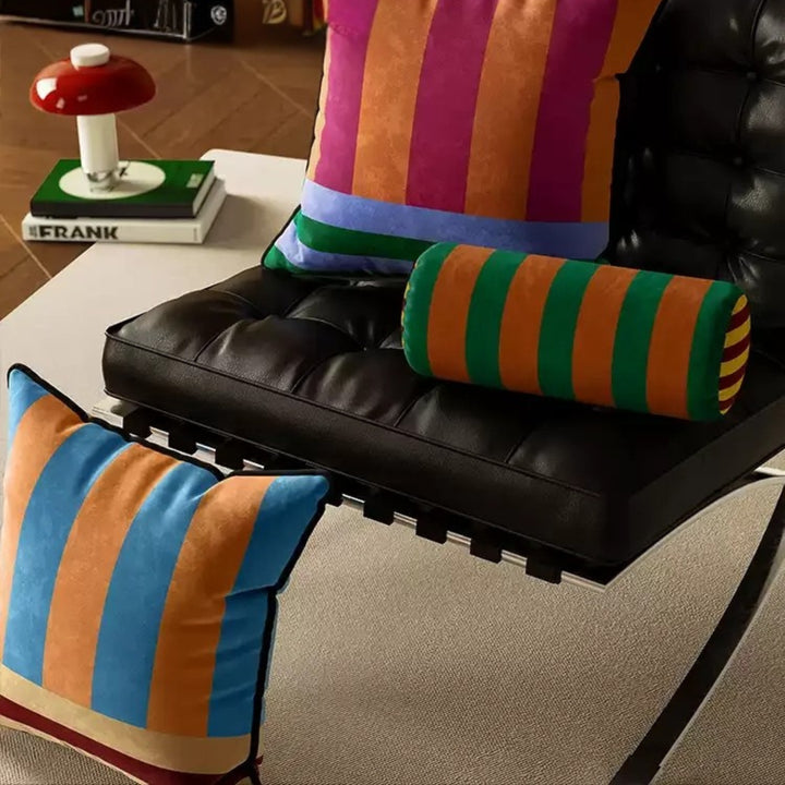 Multi Colored Retro Pillow Covers